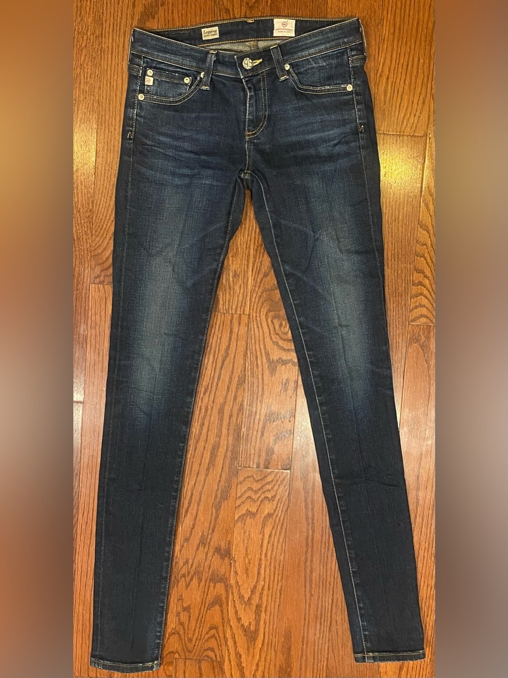 Adriano Goldschmied Jeans Sz 24R Blue Stretch Legging Super Skinny USA